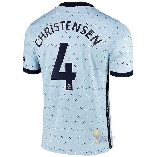 Calcio Maglie NO.4 Christensen Away Maglia Chelsea 2020 2021 Blu