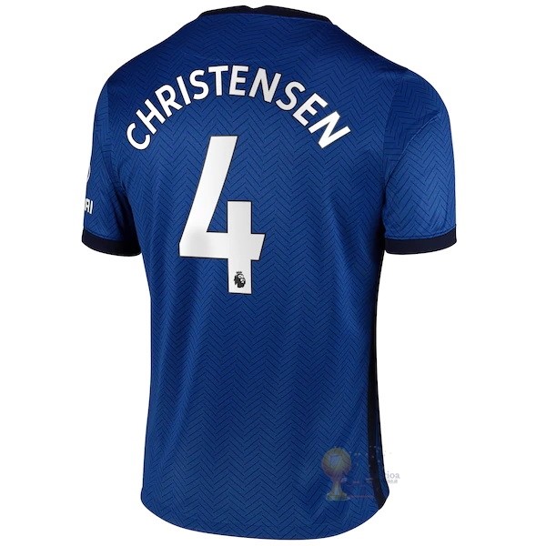 Calcio Maglie NO.4 Christensen Home Maglia Chelsea 2020 2021 Blu