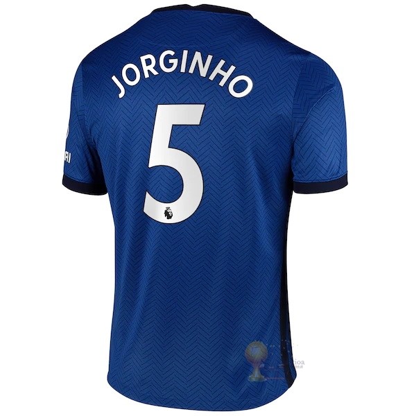 Calcio Maglie NO.5 Jorginho Home Maglia Chelsea 2020 2021 Blu