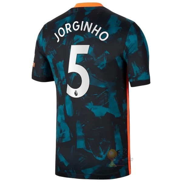 Calcio Maglie NO.5 Jorginho Terza Maglia Chelsea 2021 2022 Verde