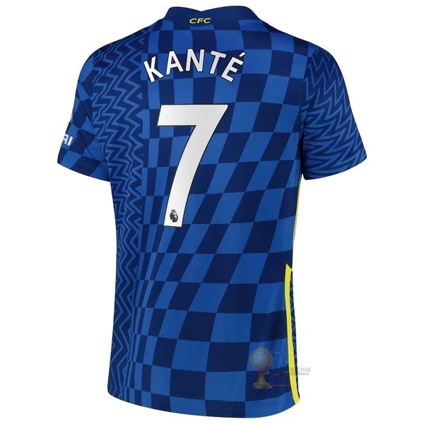 Calcio Maglie NO.7 Kante Home Maglia Chelsea 2021 2022 Blu