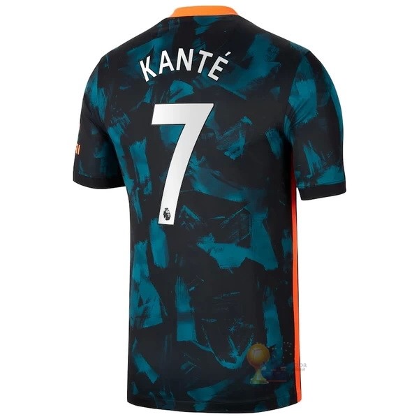 Calcio Maglie NO.7 Kante Terza Maglia Chelsea 2021 2022 Verde
