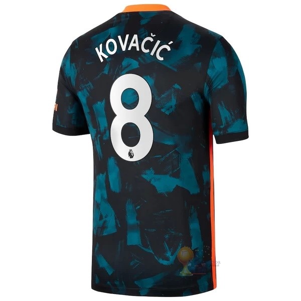 Calcio Maglie NO.8 Kovačić Terza Maglia Chelsea 2021 2022 Verde