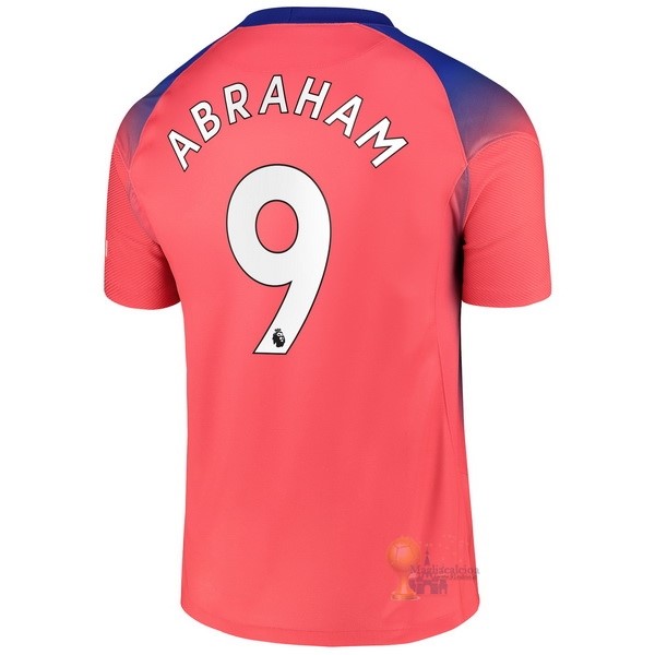 Calcio Maglie NO.9 Abraham Terza Maglia Chelsea 2020 2021 Arancione
