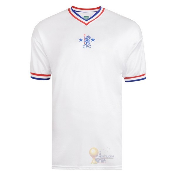 Calcio Maglie Terza Maglia Chelsea Retro 1982 Bianco