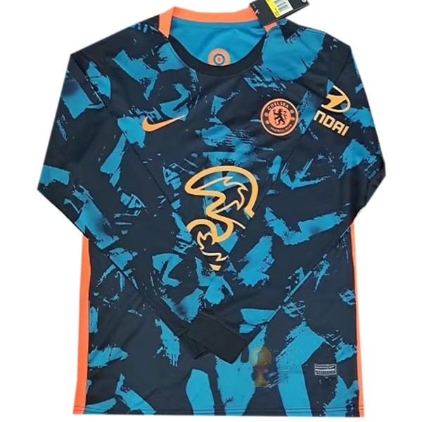 Calcio Maglie Terza Maglia Manica lunga Chelsea 2021 2022 Verde