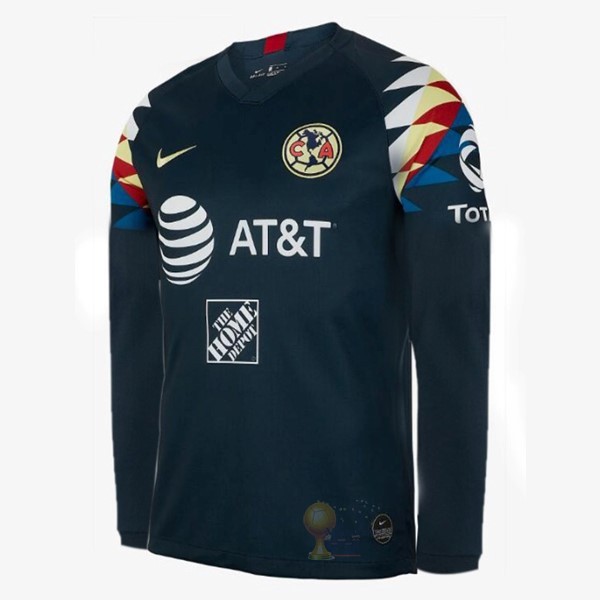 Calcio Maglie Away Manica lunga Club América 2019 2020 Blu Navy