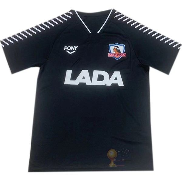 Calcio Maglie Away Maglia Colo Colo Stile rétro 1992 Nero