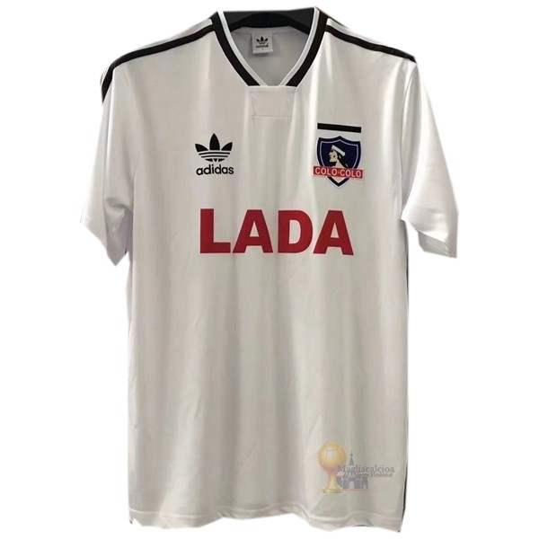 Calcio Maglie Home Maglia Colo Colo Stile rétro 1991 Bianco