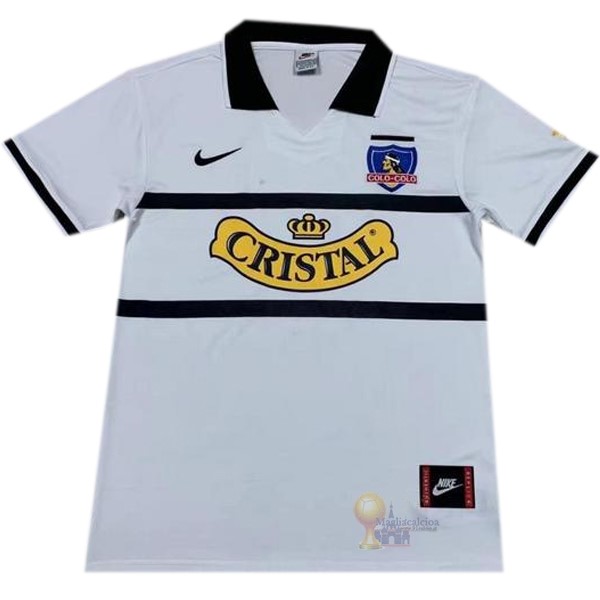 Calcio Maglie Home Maglia Colo Colo Stile rétro 1996 Bianco