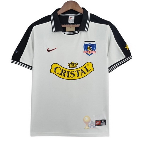 Calcio Maglie Home Maglia Colo Colo Stile rétro 1999 Bianco