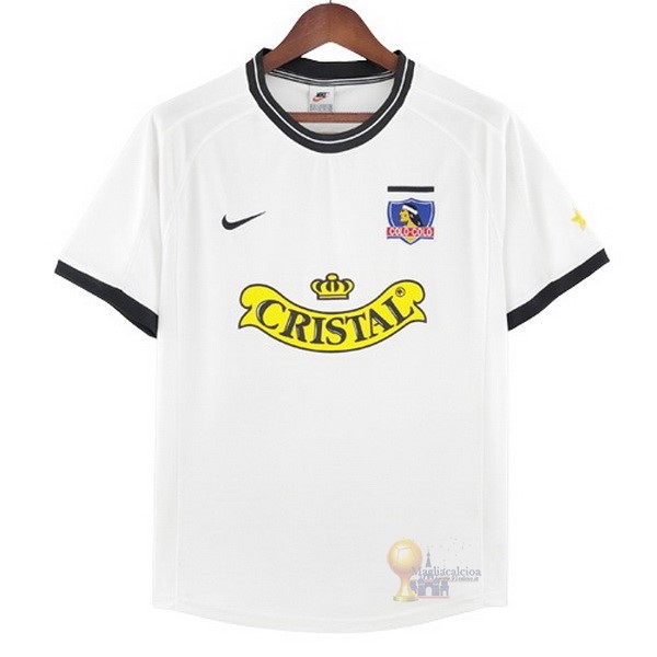 Calcio Maglie Home Maglia Colo Colo Stile rétro 2000 2001 Bianco