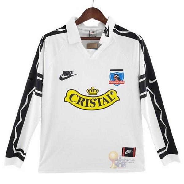 Calcio Maglie Home Manica lunga Colo Colo Stile rétro 1995 Bianco
