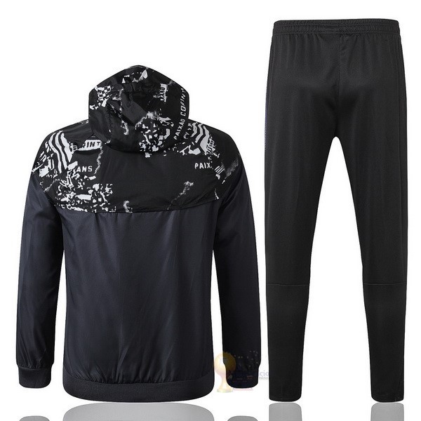 Calcio Maglie Set Completo Giacca a vento Corointhians Paulista 2019 2020 Bianco Nero Rosso