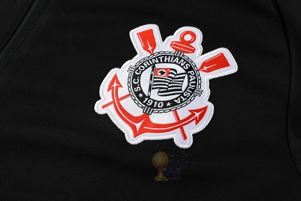 Calcio Maglie Tuta Presentazione Corointhians Paulista 2019 2020 Nero