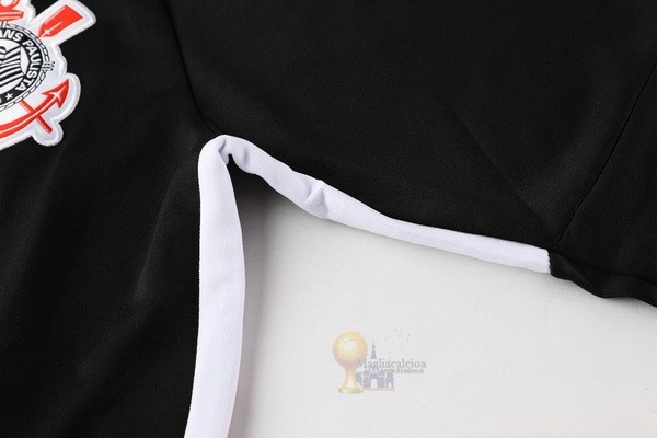 Calcio Maglie Tuta Presentazione Corointhians Paulista 2019 2020 Nero