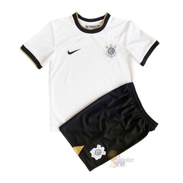 Calcio Maglie Home Conjunto De Bambino Corinthians Paulista 2022 2023 Bianco