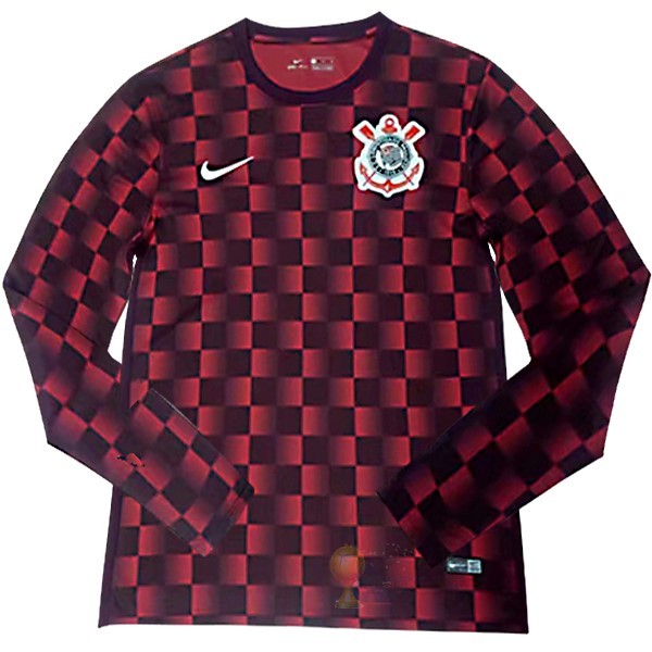 Calcio Maglie Away Manica lunga Corointhians Paulista 2019 2020 Rosso