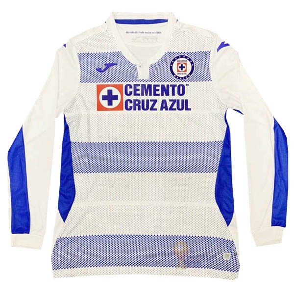 Calcio Maglie Segunda Manga Larga Cruz Azul 2020 2021 Bianco
