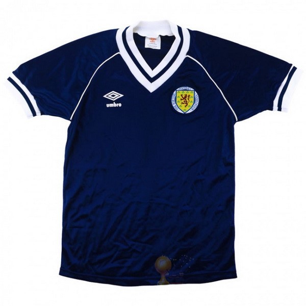Calcio Maglie Home Maglia Scozia Retro 1982 Blu