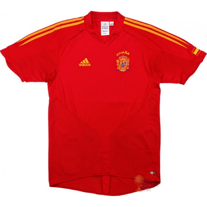 Calcio Maglie Home Maglia Spagna Retro 2004 2006 Rosso