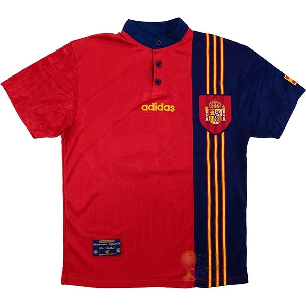 Calcio Maglie Home Maglia Spagna Stile rétro 1996 Rosso