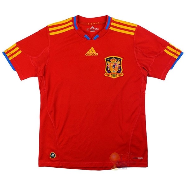 Calcio Maglie Home Maglia Spagna Stile rétro 2010 Rosso
