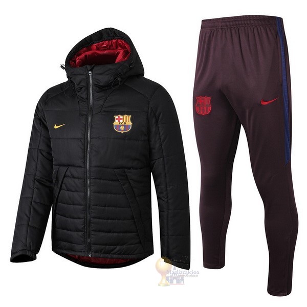 Calcio Maglie Giù Giacca Set Completo Barcellona 2019 2020 Nero
