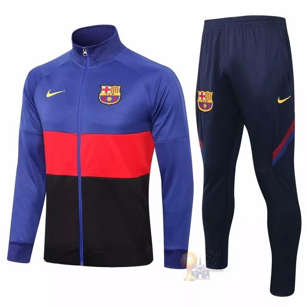 Calcio Maglie Giacca Barcellona 2020 2021 Blu Rosso Nero