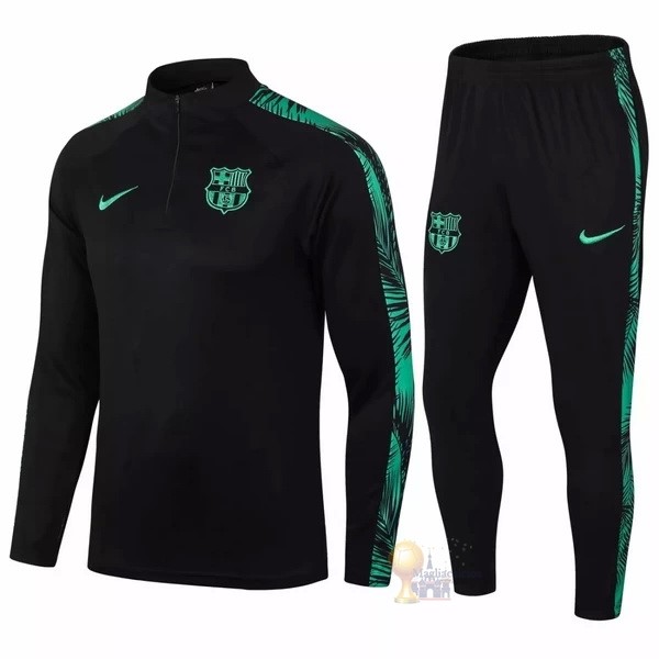 Calcio Maglie Giacca Barcellona 2020 2021 Nero Verde