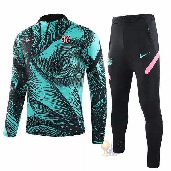 Calcio Maglie Giacca Barcellona 2020 2021 Verde Nero