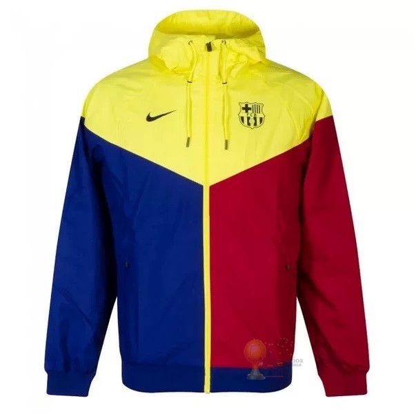 Calcio Maglie Giacca a vento Barcellona 2020 2021 Blu Rosso