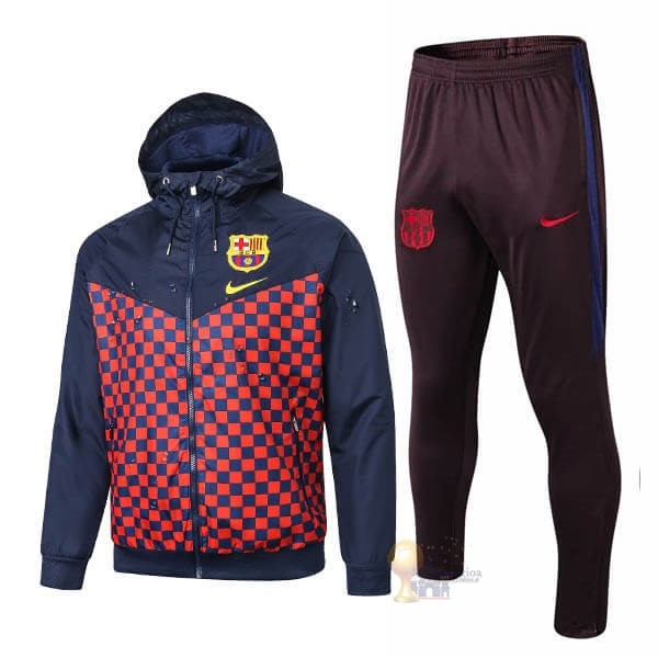 Calcio Maglie Set Completo Giacca a vento Barcellona 2019 2020 Blu Rosso