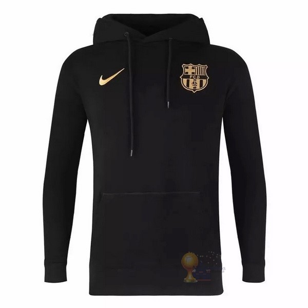 Calcio Maglie Sudaderas Con Capucha Barcellona 2020 2021 Nero