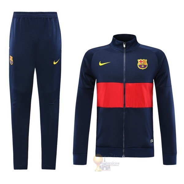 Calcio Maglie Tuta Presentazione Barcellona 2019 2020 Blu Navy Rosso