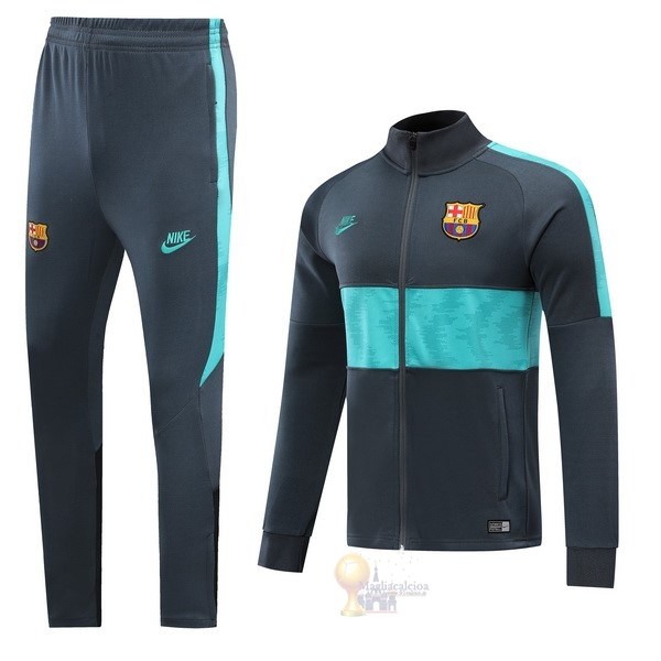 Calcio Maglie Tuta Presentazione Barcellona 2019 2020 Grigio Verde