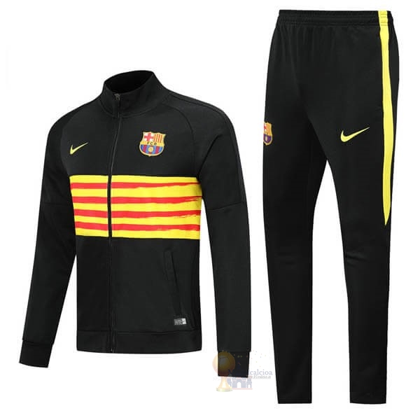 Calcio Maglie Tuta Presentazione Barcellona 2019 2020 Nero Giallo Rosso