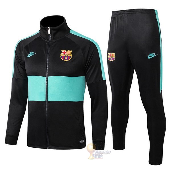 Calcio Maglie Tuta Presentazione Barcellona 2019 2020 Nero Verde