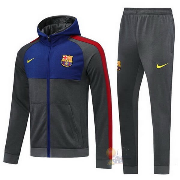 Calcio Maglie Tuta Presentazione Barcellona 2020 2021 Grigio