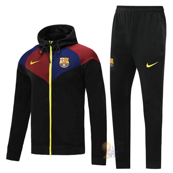 Calcio Maglie Tuta Presentazione Barcellona 2020 2021 Nero Rosso