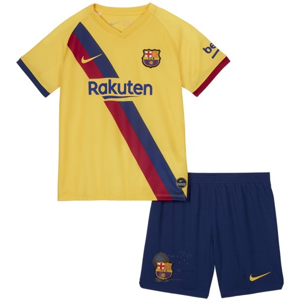 Calcio Maglie Away Conjunto De Bambino Barcellona 2019 2020 Giallo
