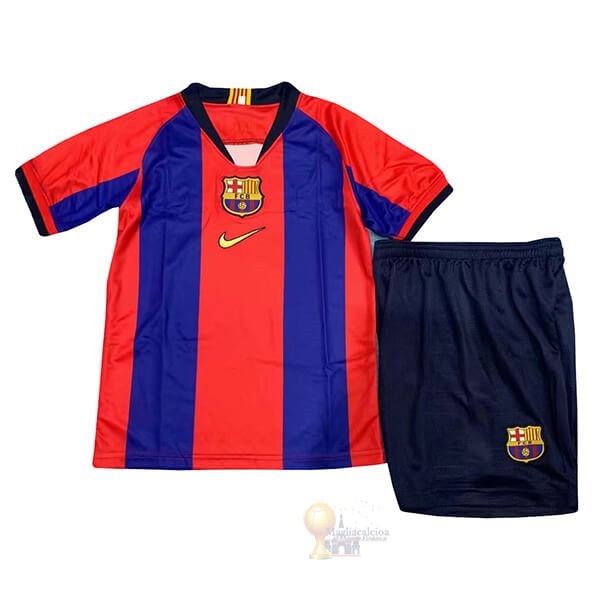 Calcio Maglie Édition commémoroative Conjunto De Bambino Barcellona 2019 2020 Blu Rosso