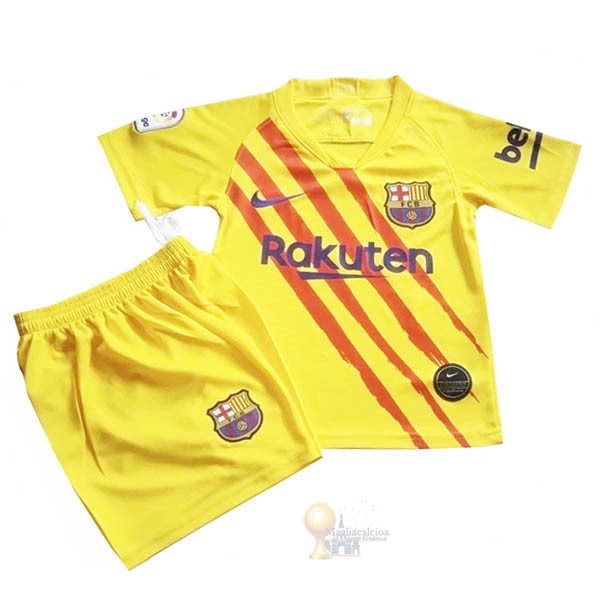Calcio Maglie speciale Set Completo Bambino Barcellona 2019 2020 Giallo