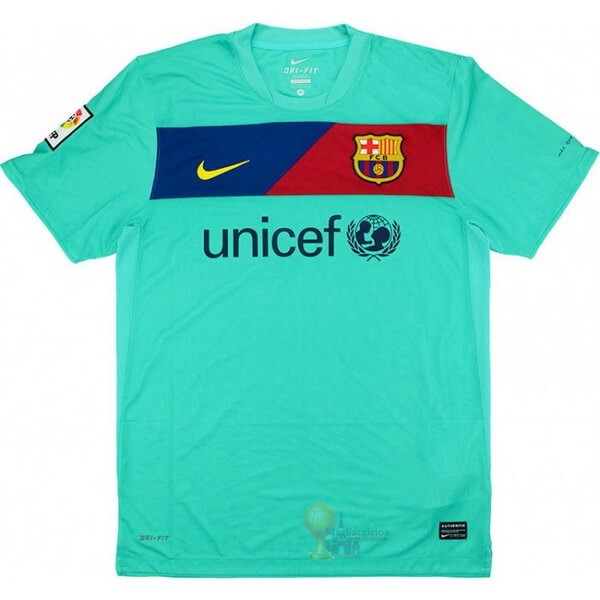 Calcio Maglie Away Maglia Barcellona Retro 2010 2011 Verde
