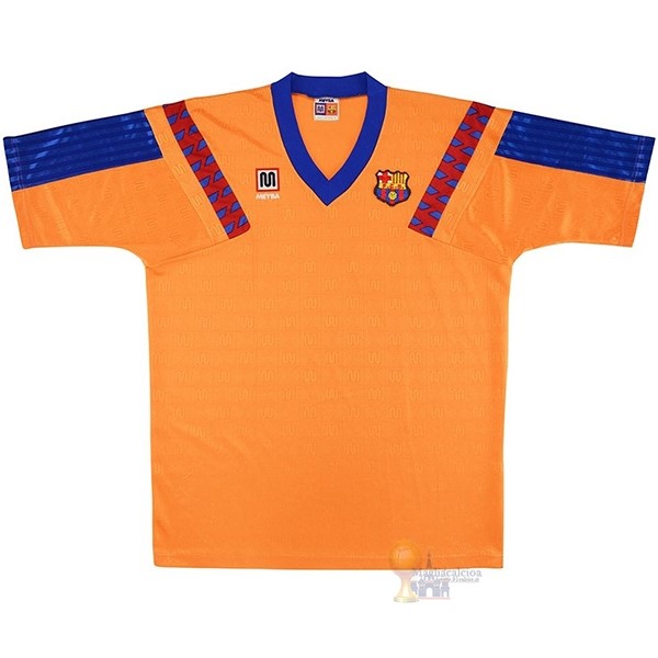 Calcio Maglie Away Maglia Barcellona Stile rétro 1991 1992 Arancione