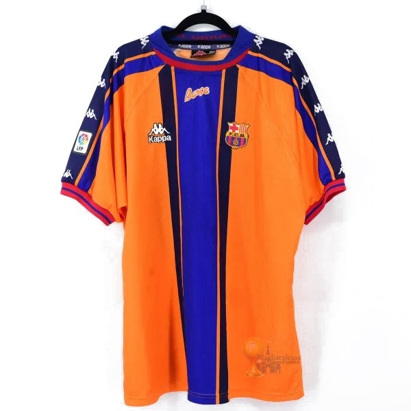 Calcio Maglie Away Maglia Barcellona Stile rétro 1997 1998 Arancione