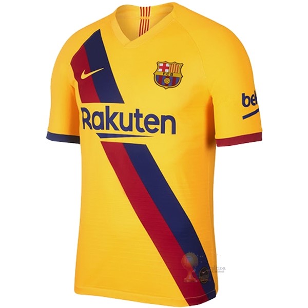 Calcio Maglie Away Maglia Barcellona Stile rétro 2019 2020 Giallo