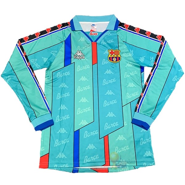 Calcio Maglie Away Manica lunga Barcellona Stile rétro 1996 1997 Verde