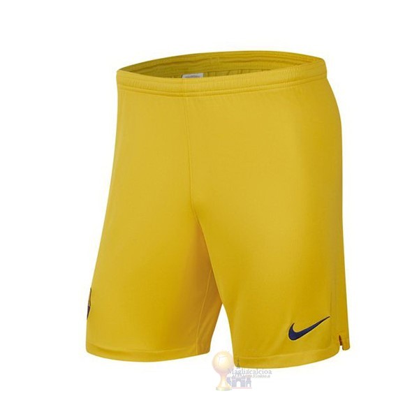 Calcio Maglie Away Pantaloni Barcellona 2019 2020 Giallo