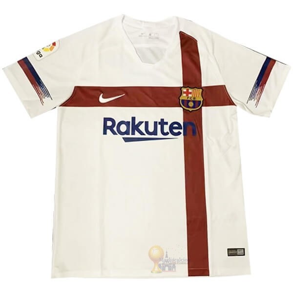 Calcio Maglie Formazione Barcellona 2019 2020 Bianco Rosso